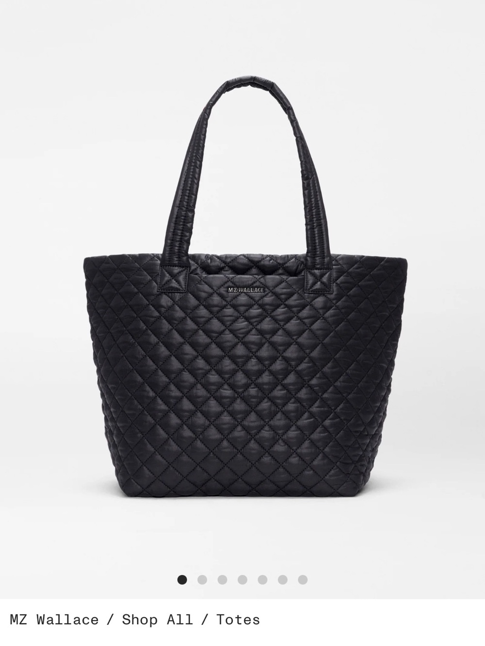 MZ Wallace Quilted Tote in Black